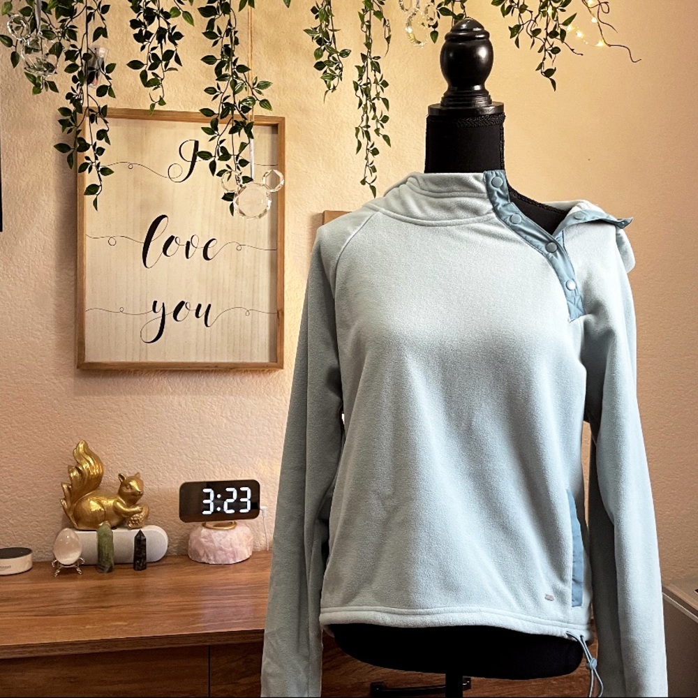 Blue hoodie